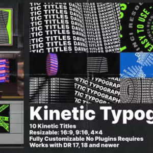 Videohive - Kinetic Titles for Davinci Resolve