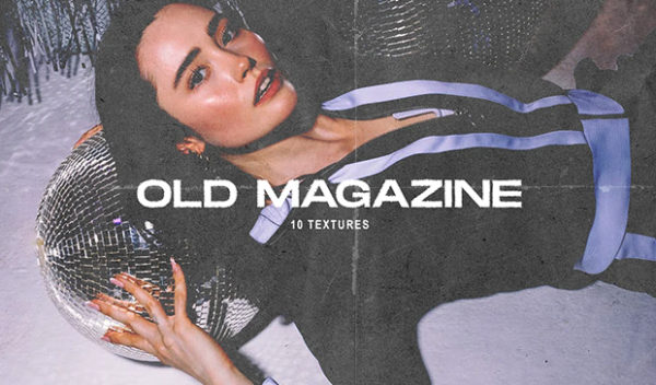 Old Magazine Offset Overlay Texture