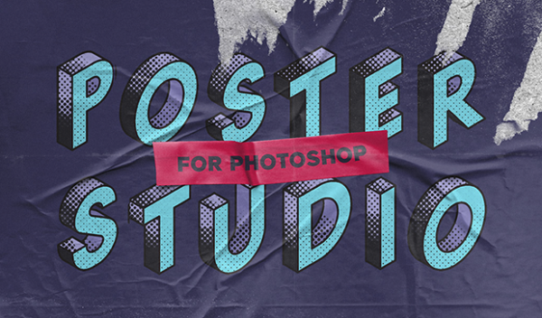 Creative Market - Glued Poster Templates