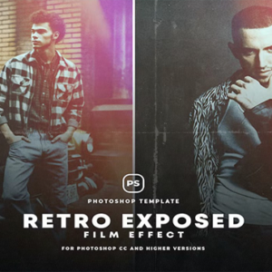 Retro Exposed Film Effect for Photoshop