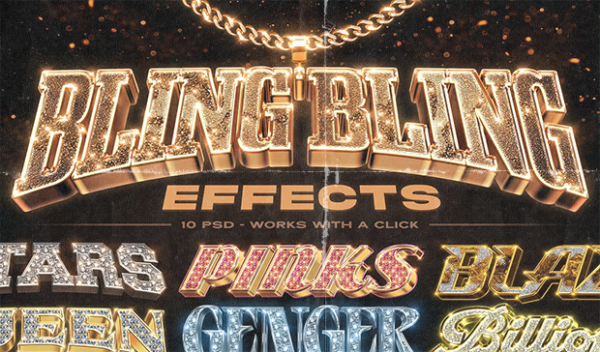 Bling Bling Logo and Text Effects