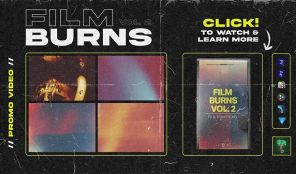 Tropic Colour - Film Burns Vol. 2 FX & Transitions