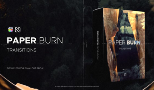 Videohive - Paper Burn Transitions