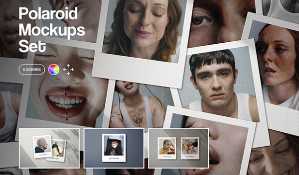 Polaroid Frame Mockups Collection