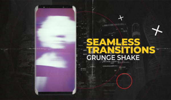 Videohive - Vertical Grunge Shake Transitions