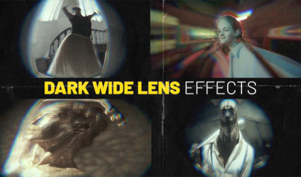 Dark Wide Lens for Premiere Pro