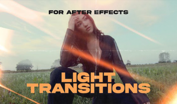 Flash Light Transitions and Overlays for After Effects