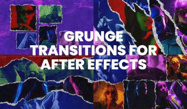 Grunge Transitions for After Effects