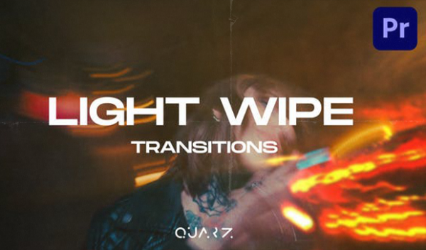 Light Wipe Transitions for Premiere Pro