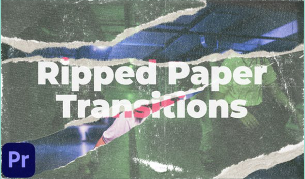 Ripped Paper Transitions MOGRT