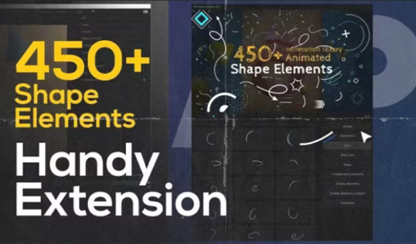 Shape Elements Pack Extension 450 Elements