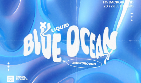 Creative Market - Ocean Blue Background