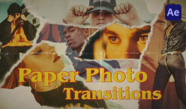 Paper Photo Transitions for After Effects