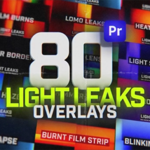 Animated Light Leaks Overlays Pack
