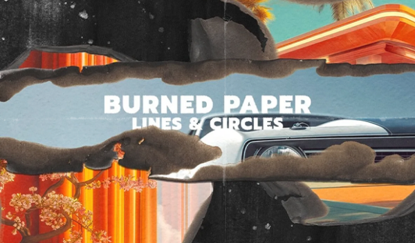 Burned Paper Lines & Circles