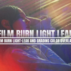 Film Burn Light Leak & Color Overlays