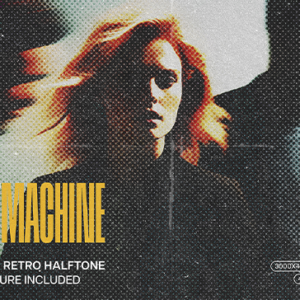 Vintage Dotted Halftone Photo Effect