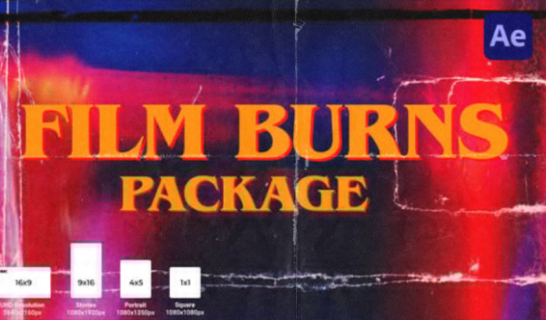 Film Burns Package for After Effects