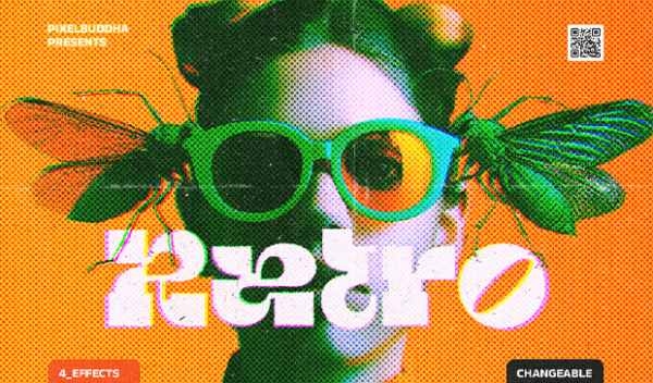 Halftone Vintage Photo Effect