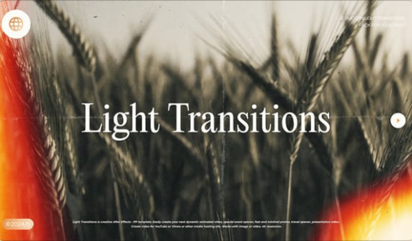 Light Transitions for After Effects
