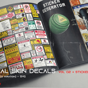 Industrial Sign Decals