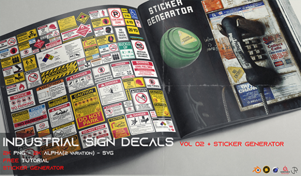 Industrial Sign Decals