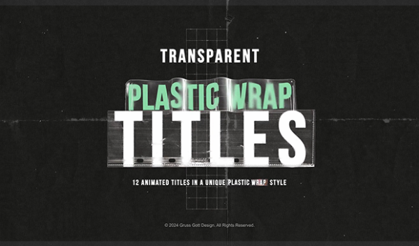 Plastic Wrap Titles for After Effects