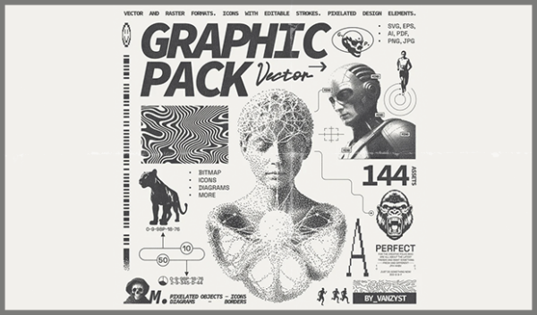 Pixel Explosion Graphic Pack
