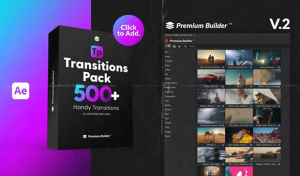 Transitions Pack v2 for After Effects