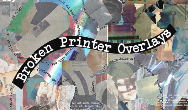 Creative Market - Broken Printer Overlays
