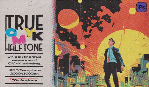 Creative Market - True Cmyk Halftone