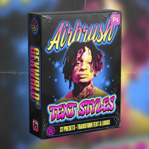 GFXWRLD - Airbrush Text Styles Pack (Vol. II)