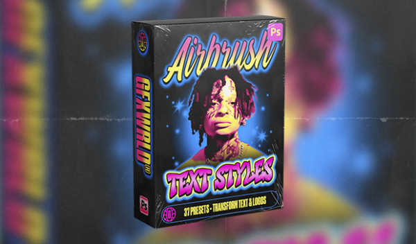 GFXWRLD - Airbrush Text Styles Pack (Vol. II)