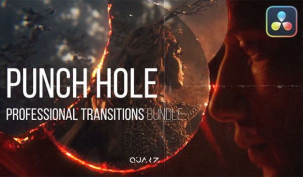 Punch Hole Transitions for DaVinci Resolve