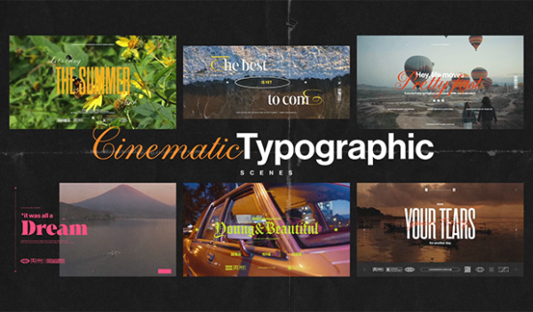 Cinematic Typographic Scenes