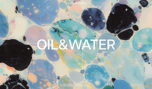 Oil & Water Abstract Backgrounds