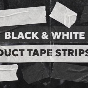 Black & White Duct Tape Strips