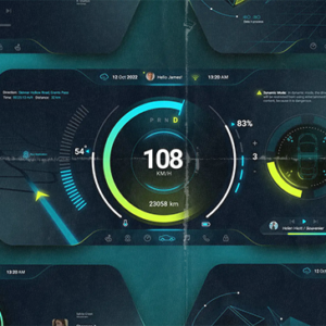 Car Cluster HUD UI Templates