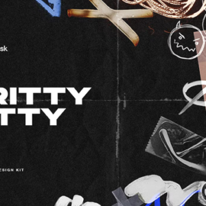 Gritty Kitty - Grunge Design Kit