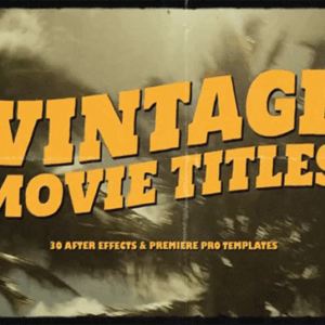 Animated Vintage Movie Titles