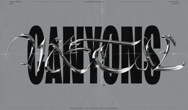 Chrome Text and Logo Styles Vol.8
