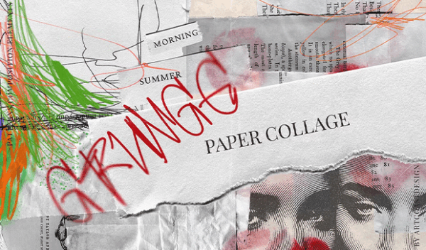 Scribbles & Paper Collage