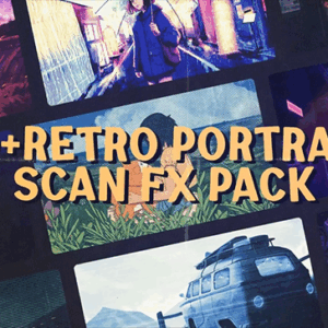 Retro Portrait Scan FX for AE