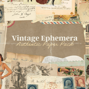 Vintage Ephemera Paper Pack