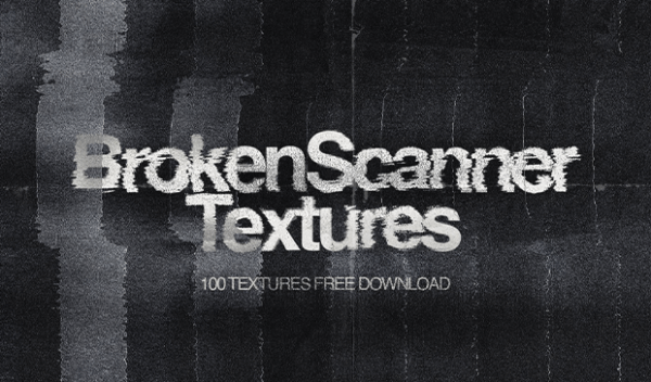 100 Broken Scanner Textures Pack