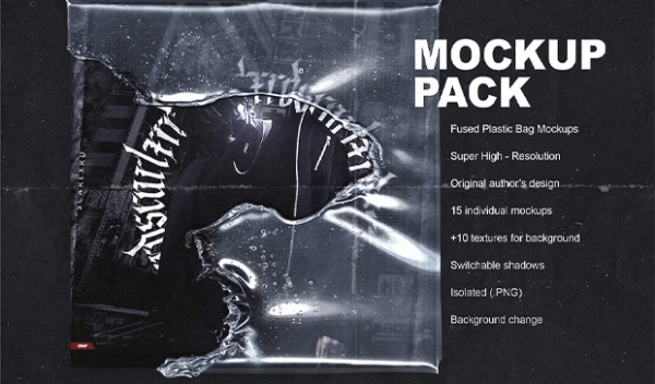 Fused Plastic Bag Mockup Pack