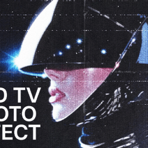 Old TV Photo Template