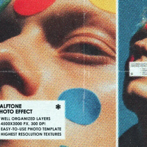 Original Zine Color Halftone Effect