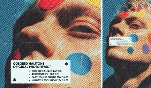 Original Zine Color Halftone Effect