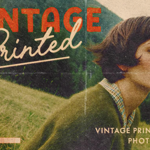 Vintage Printed Vibe Effect